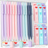 12PCS 0.5 & 0.7 mm Mechanical Pencils Set with Case, Cute Mechanical Pencil with 720PCS HB Lead Refills, 3 Erasers & 18 Eraser Refills, Aesthetic ...