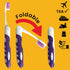 4 Pack Comfort Hold Travel Toothbrush On The Go Folding Medium Bristle Brushes Compact Size Ergonomic Foldable Camping Gym School Locker Backpack ...
