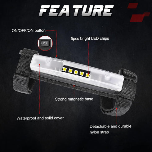 OFFROADTOWN UTV Interior Dome Light Universal Roll Bar Mount LED Light Dome Light Utility Roll Cage Light Wraparound Light Overhead Light for UTV ...