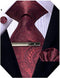 Mens Silk Tie and Pocket Square Cufflinks Clip Set, Designer Woven Necktie Set for Wedding Business Prom...