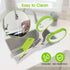 Herb Scissors With 5 Blades and Cover - Multipurpose Kitchen Shears for Cutting and Stripping - Dishwasher Safe, Green...