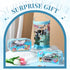 3 Pcs Clear Beach Lotion Cosmetic Bags Waterproof Makeup Pouches Blue PVC Toiletry Bags Travel Zipper Pouches Plastic Seaside Bags Organizer for G...