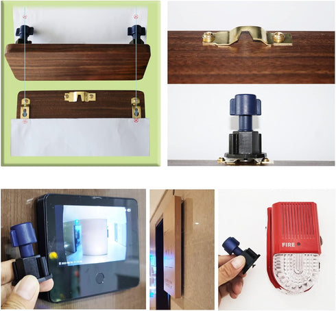 Picture Hanging Kit- Picture Keyhole Fastener mark Locations Tool & Picture Hanging Hardware Screws, 138 Pack of Frame Hanging kit for Wall Mounti...