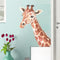 ROFARSO Lifelike Lovely Cute Giraffe Animal Vinyl Wall Stickers Removable Wall Decals Art Decorations Decor for Nursery Baby Bedroom Playroom Livi...
