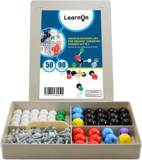 Organic Chemistry Molecular Model Kit Set for Ochem Students with User Guide - 140 Pieces...