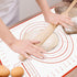 2 Pack Silicone Baking Mat, 24" x 16"Extra Thick Large Non Stick Pastry Mat Sheet for Dough Pie Crust Rolling Mats for Making Cookies Macarons Bre...