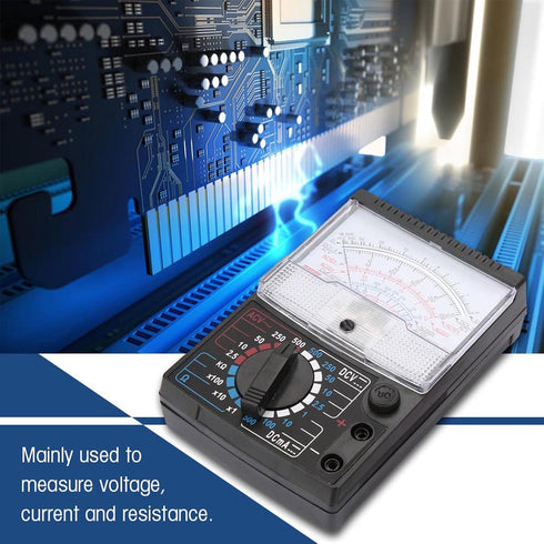 DC AC Voltage Multimeter, Analog Pointer Multimeter Multitester AC DC Voltage Resnce Testing Instrument Pointer Multimeter...