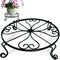 1 pack 10"-12" Metal Plant Stand Outdoor, for Flower Pot Heavy Duty Potted Holder Round Wrought Rustproof Iron Planter Stand, plant Stands Indoor ...