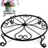 1 pack 10"-12" Metal Plant Stand Outdoor, for Flower Pot Heavy Duty Potted Holder Round Wrought Rustproof Iron Planter Stand, plant Stands Indoor ...