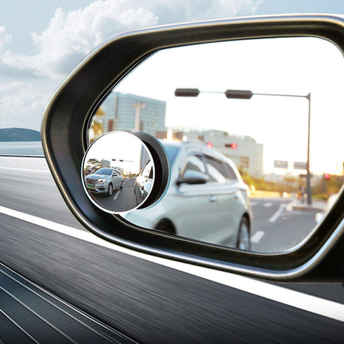 Blind Spot Mirror,2" Round HD Glass Frameless Convex Rear View Blind Spot Mirrors,360° Wide Angle Side Rear View Mirror for Car SUV and Trucks (2 ...