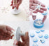 ilauke 6PCS Snowflake Cookie Cutters Decorating Fondant Embossing Tool Christmas Cookie Cutters Snowflake Plunger Cake Cutter...
