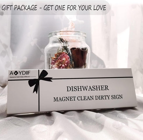 Dishwasher Magnet Clean Dirty Sign for Kitchen Organization and Storage...