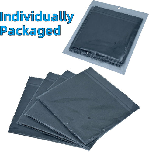 4 Pack Microfiber Gun Cleaning Cloth, 12"x12" Lint Free Gun Cleaning Rags, Reusable Microsuede Cleaning/Polishing Wipes Towels for Firearms, Knive...