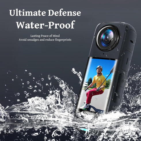 Lens Guard Screen Protector Film Kit Compatible with Insta360 X4, Premium Tempered Glass Protective Accessories Kit for Insta360 X4, Standard Lens...