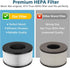 BS-01 True HEPA H13 Replacement Filter Compatible with Slevoo BS-01 Air Purifier, 3-in-1 HEPA Filter Replacement for Slevoo Air Purifier BS-01, 2 ...