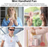 Portable Handheld Fan,2 IN 1 Mini Personal Fan, Small Desk Fan with Keychain Stand, Powerful Cooling Fan, Quiet Hand Fan, Beach Travel Fan, USB Re...