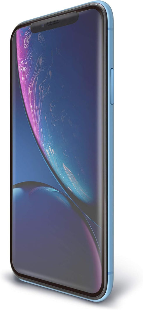 BodyGuardz - Pure 2 Edge Glass Screen Protector for Apple iPhone Xr, Ultra-Thin Edge-to-Edge Tempered Glass Screen Protection for Apple iPhone Xr ...