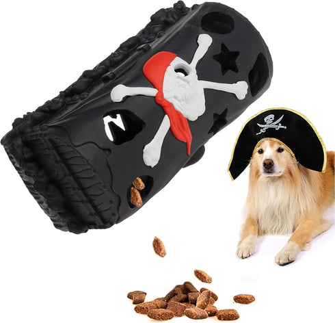 LapDog New Pirate Treasure Chest Interactive Dog Toys, Fun Puzzle Toys for Small, Medium, Large Dogs, Dog Chew Toys for Teething, Training, Dog En...