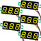 (5 Pack) JacobsParts DC 2.4-30V 2-Wire Voltmeter 3-Digit LED Display Panel Volt Meter Digital Voltage Tester (Yellow)...
