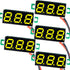 (5 Pack) JacobsParts DC 2.4-30V 2-Wire Voltmeter 3-Digit LED Display Panel Volt Meter Digital Voltage Tester (Yellow)...