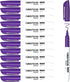 Fine Tip Dry Erase Markers - 12 Pack Purple Fine Point ThinWhiteboard Markers Bulk, Low Odor Dry Erase Markers for Office Classroom School White B...