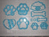 Dog Bone and Paw Limited Edition Cookie Cutter Set of 10...