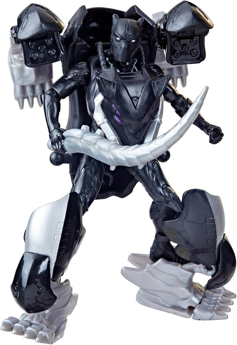 Marvel Mech Strike Mechasaurs, 4-Inch Black Panther with Sabre Claw Action Figures, Super Hero Toys for Kids Ages 4 and Up...