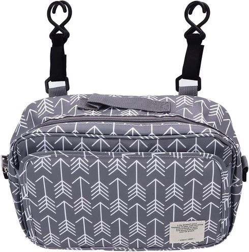 Baby Diaper Tote Bag?Portable Large Capacity Multi Pocket Design Portable Convenient Stroller Side Storage Bag for Short Trips...