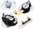 3387134 Cycling Thermostat 3977393 & 3392519 Dryer Thermal Fuse 3977767 High Limit Thermostat Replacement Part Kit by Techecook - Compatible for Whirlpool Kenmore Dryer