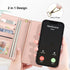 for iPhone 13 Case Leather Wallet with Card Holder, Magnetic Closure Full Shockproof Protection Drop Absorption Heavy Duty Phone Cover with Card S...