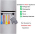 6 Hooks Magnetic Utensil Holder Untensil Rack Tool Hanger Organizer for Refrigerator, Metal Cabinet, Metal Stove, Grill, BBQ...