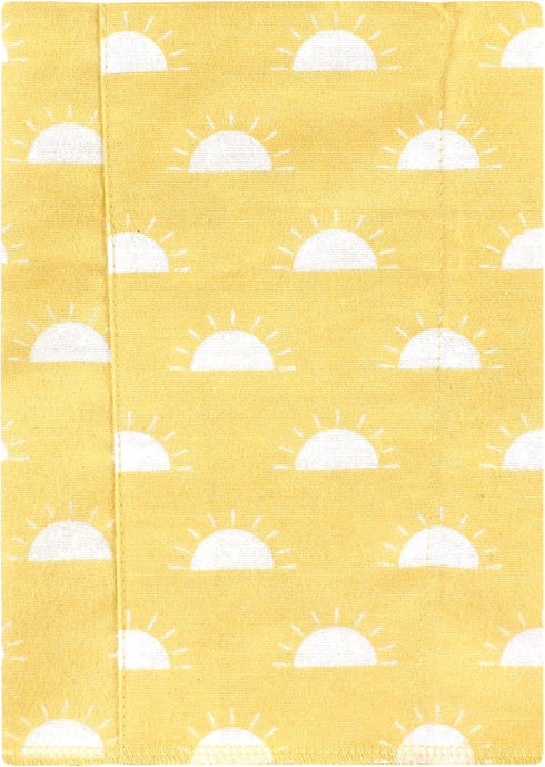 Hudson Baby Unisex Baby Cotton Flannel Burp Cloths, My Sunshine 4 Pack, One Size...