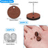 Wood Earring Studs for Jewelry Making,70Pcs Wooden Flat Round Earrings Posts Earring Findings Wood Earring Pin Stud Bulk with Butterfly Earring Ba...