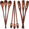 Wooden Spoons Long Handle Wooden Coffee Spoons Tea spoon Wooden Mixing Honey Spoon Handmade Wood Stirring Spoon for Kitchen Cooking Utensils(9PCS)...
