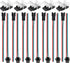3 Pin Led Strip Connector, SUPERNIGHT 3 Pin Connector for WS2811 WS2812 WS2812B SK6812 LED Strip Lights, 7 Pairs JST SM Male Female Plug LED Conne...