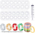 2 Pieces Resin Ring Molds Silicone Ring Molds Assorted Sizes Ring Casting Mold Resin Casting Circle Jewelry Molds with Syringe in 20 ml for DIY Cr...