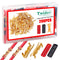 Twidec/200PCS U Shape Copper Wire Crimp Terminal 0.5-1.5mm Non-Insulated Cable Wire Spade Butt Connector for Electrical Wiring Car Audio Speaker G...