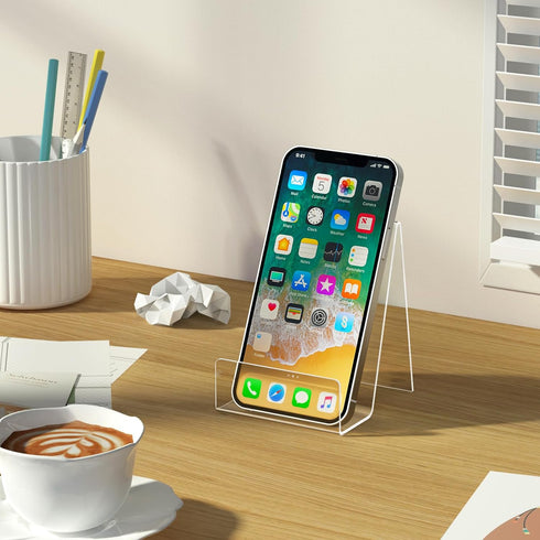 6 Pack Acrylic Book Stand, Clear Easel Stand for Display, Book Display Holder, Display Stand for Album, CD, Magazine, Postcard, Picture, Plate, Ar...