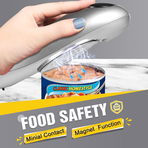 YUET Electric Tin Opener Can Openers Portable One Touch Automatic Battery Operated Hands-Free for Seniors with Arthritis Eliminate Hand Pain HelpP...