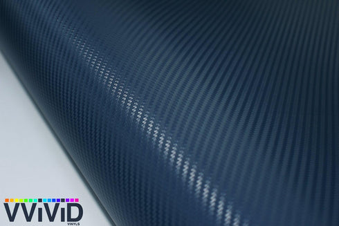 VViViD XPO Dry Carbon Fiber Navy Blue 1ft x 5ft Vinyl Wrap Roll with Air Release Technology...