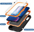 for iPhone XR Case with 2 x Screen Protector, Heavy Duty Shockproof/Drop Proof/Dust Proof 3-Layer Military Protection Full Body Rugged Defender Du...