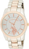 U.S. Polo Assn. Women's USC40263 Analog Display Analog Quartz Two Tone Watch...