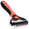 Raw Paws Undercoat Rake & Dematting Tool, 1 ct - 2-Side Undercoat Rake for Dogs & Cats - Dog Rake Brush for Shedding - Dematting Tool for Dogs - C...