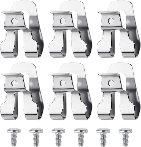 Belt Clips for Dewalts, 6pcs 304 Stainless Steel Drill Tool Clips Hook Kit with Screws Power Tool Parts Compatible with Dewalts N268241 for 20V Po...