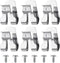 Belt Clips for Dewalts, 6pcs 304 Stainless Steel Drill Tool Clips Hook Kit with Screws Power Tool Parts Compatible with Dewalts N268241 for 20V Po...