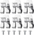 Belt Clips for Dewalts, 6pcs 304 Stainless Steel Drill Tool Clips Hook Kit with Screws Power Tool Parts Compatible with Dewalts N268241 for 20V Po...