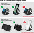 Wireless Charger for Samsung Galaxy Z Flip, 2 in 1 Foldable Travel Fast Wireless Charging Stand for Galaxy Z Flip 6/5/4/3, Galaxy S24 Ultra/S23/S2...