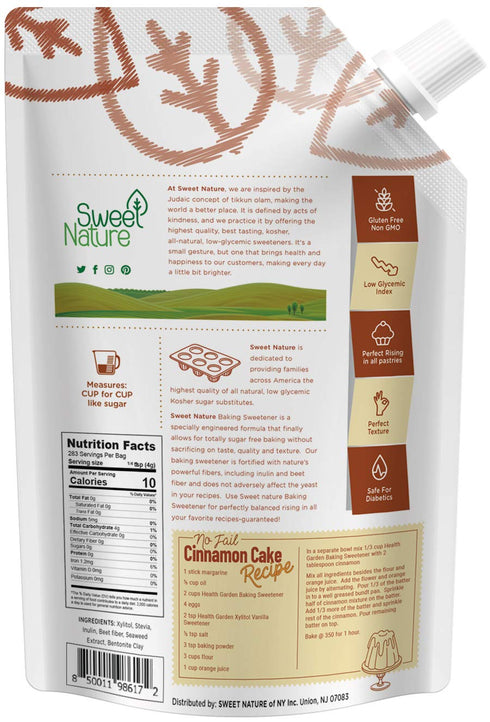 Sweet Nature, Birch Xylitol Baking Sweetener Non GMO Kosher Made in the U.S.A., Keto Friendly, 2.2 lbs 35.2 Ounce...