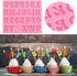 5 Pieces Small Letters Molds and Numbers Silicone Molds?0-9 Numbers, Uppercase and Lowercase Alphabet Baking Molds for Candy, Chocolate Covered St...