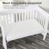 Everyday Kids 2-Pack Fitted Crib Sheets, 100% Soft Breathable Microfiber Baby Sheet, Fits Standard Size Crib Mattress 28in x 52in, White Nursery S...